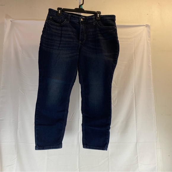 Lee Dark Indigo Denim Midrise Skinny Jeans size 18P - Picture 1 of 6